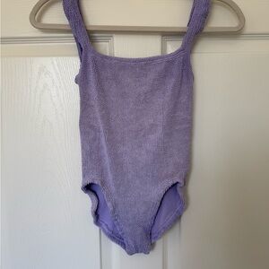 Hunza G Purple One Piece Swimsuit